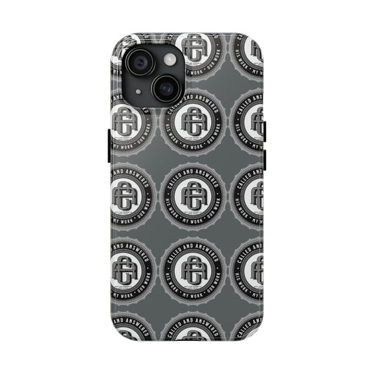 His Work: Tough Phone Cases with Cool Emblem Design