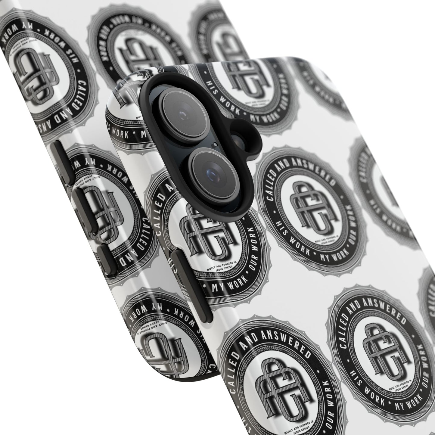 Copy of His Work: Tough Phone Cases with Cool Emblem Design
